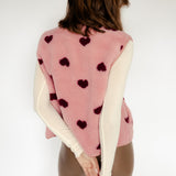 TEDDYWESTE MIT HERZCHEN "ROSA"