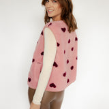 TEDDYWESTE MIT HERZCHEN "ROSA"