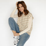 ÄRMELLOSE STRICKWESTE "MELBA" BEIGE