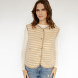 GESTREIFTE TEDDYWESTE "SANNA"