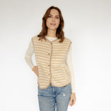 GESTREIFTE TEDDYWESTE "SANNA"