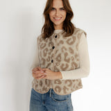 LEO TEDDYWESTE IN CREME/BEIGE