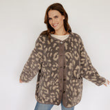 OVERSIZE LEOJACKE IN TAUPE