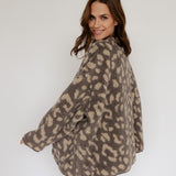 OVERSIZE LEOJACKE IN TAUPE