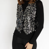 GLITZERNDE PAILLETTENWESTE "STELLA"