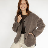 TEDDYJACKE IN TAUPE
