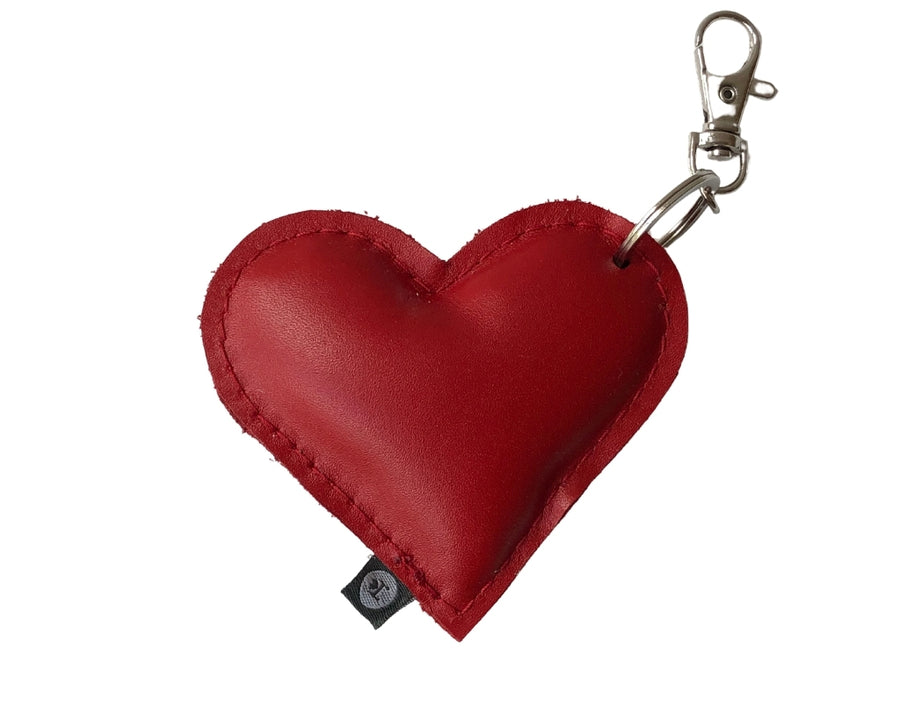 Schlüsselanhänger aus Leder – Herz