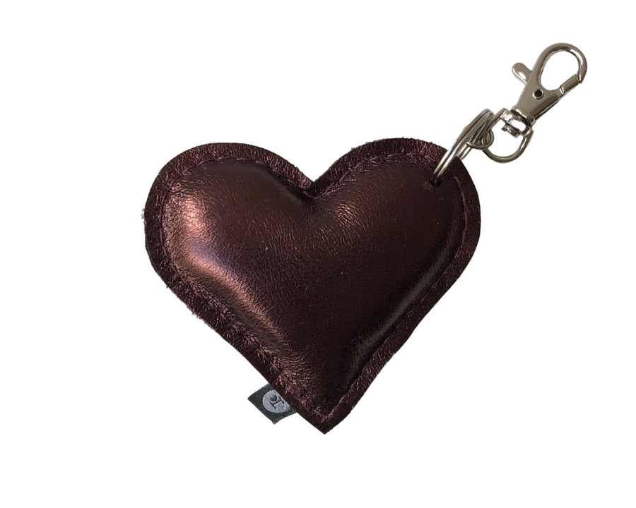 Schlüsselanhänger aus Leder – Herz