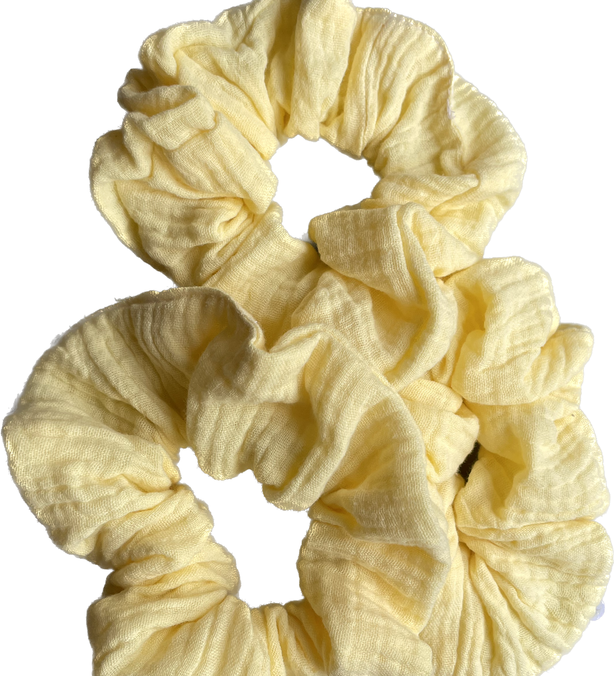 MUSSELIN SCRUNCHIES (3-ER SET)