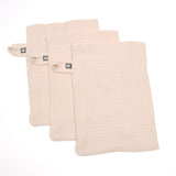 MUSSELIN WASCHLAPPEN (3er Set)